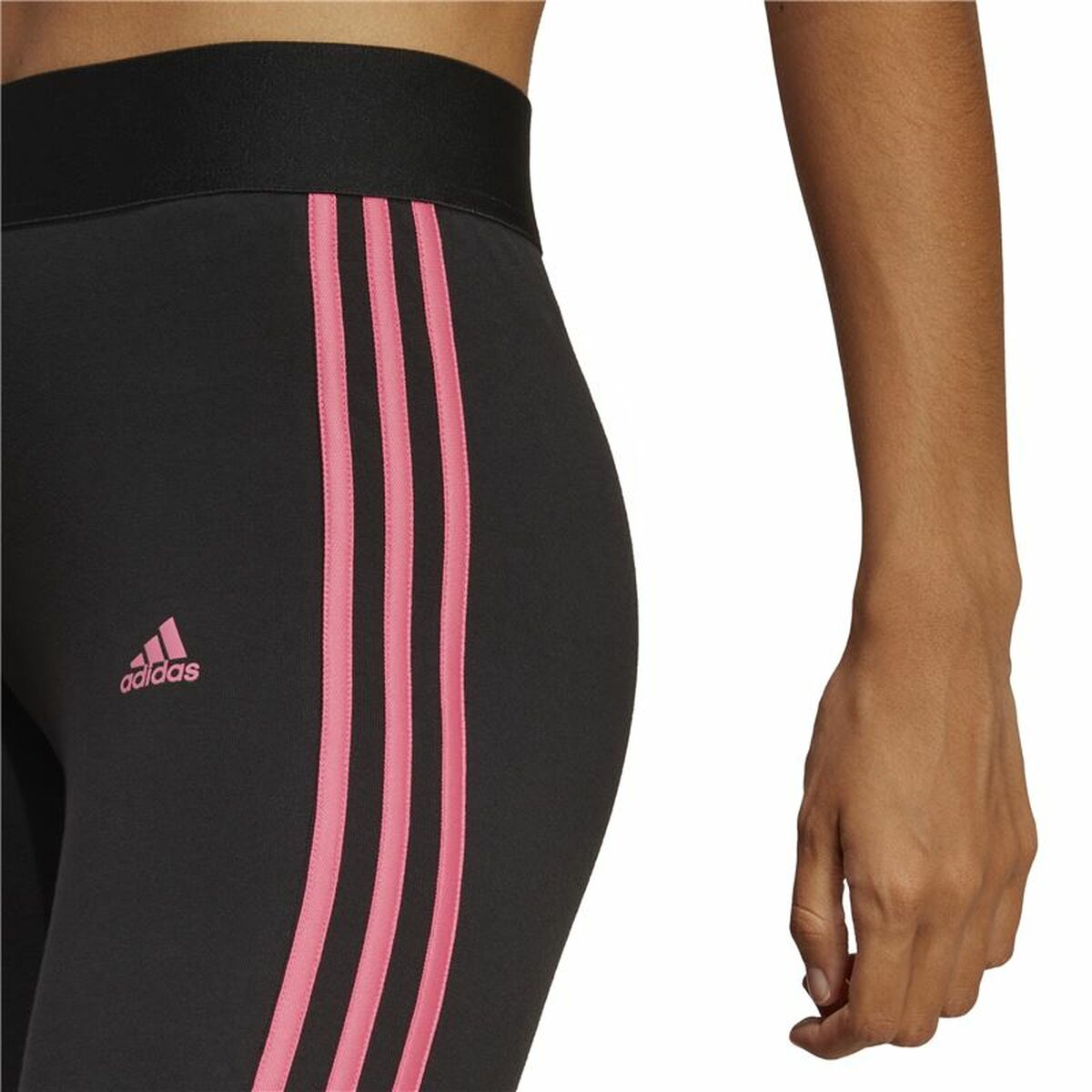 Mallas Deportivas de Mujer Adidas 3 Stripes Negro