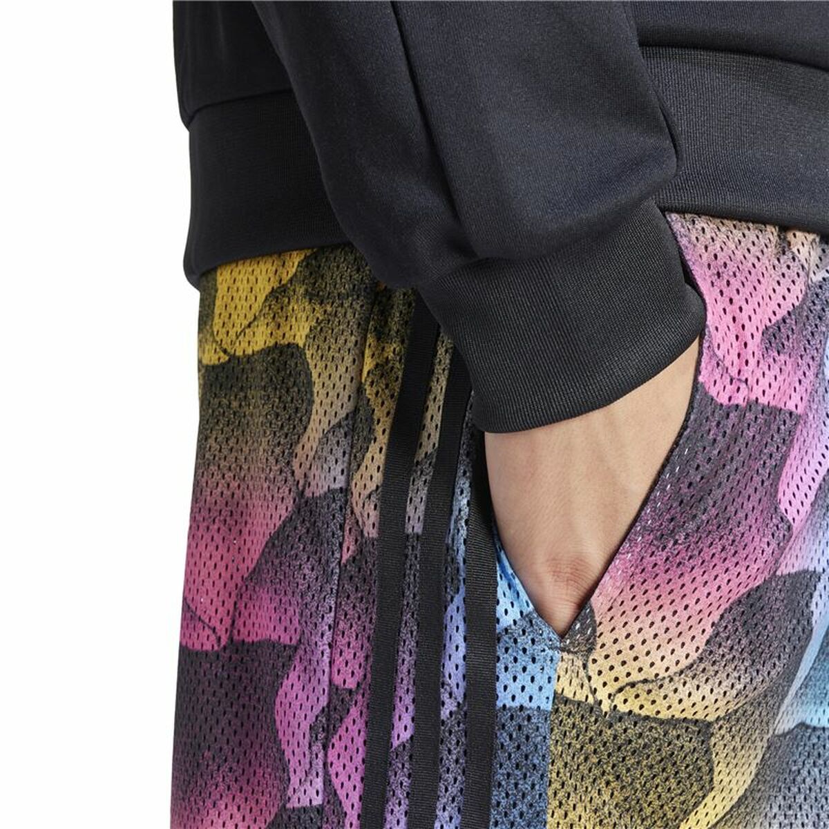 Pantalón Corto Deportivo Adidas Tiro Aop Azul Negro