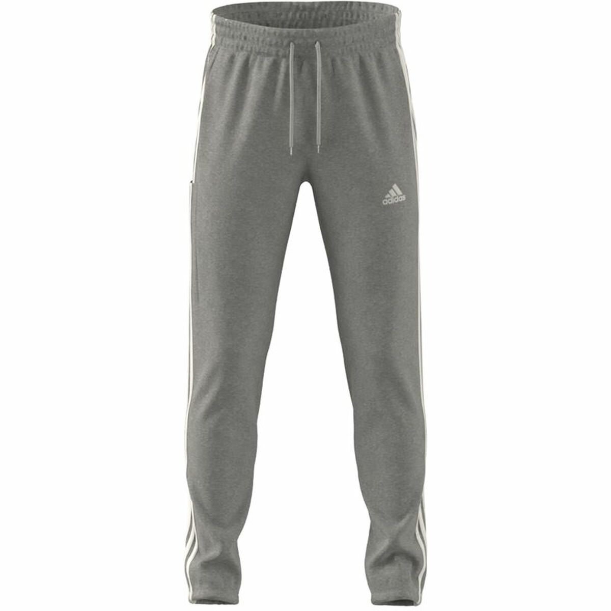 Pantalón Largo Deportivo Adidas 3S Ft Te Gris Hombre