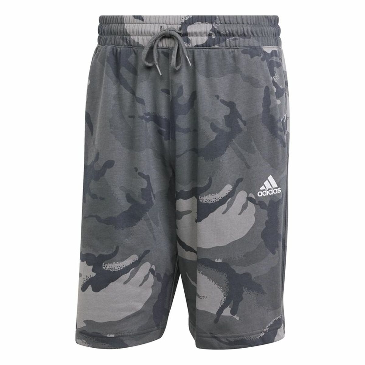 Pantalón Corto Deportivo Adidas Camo Gris