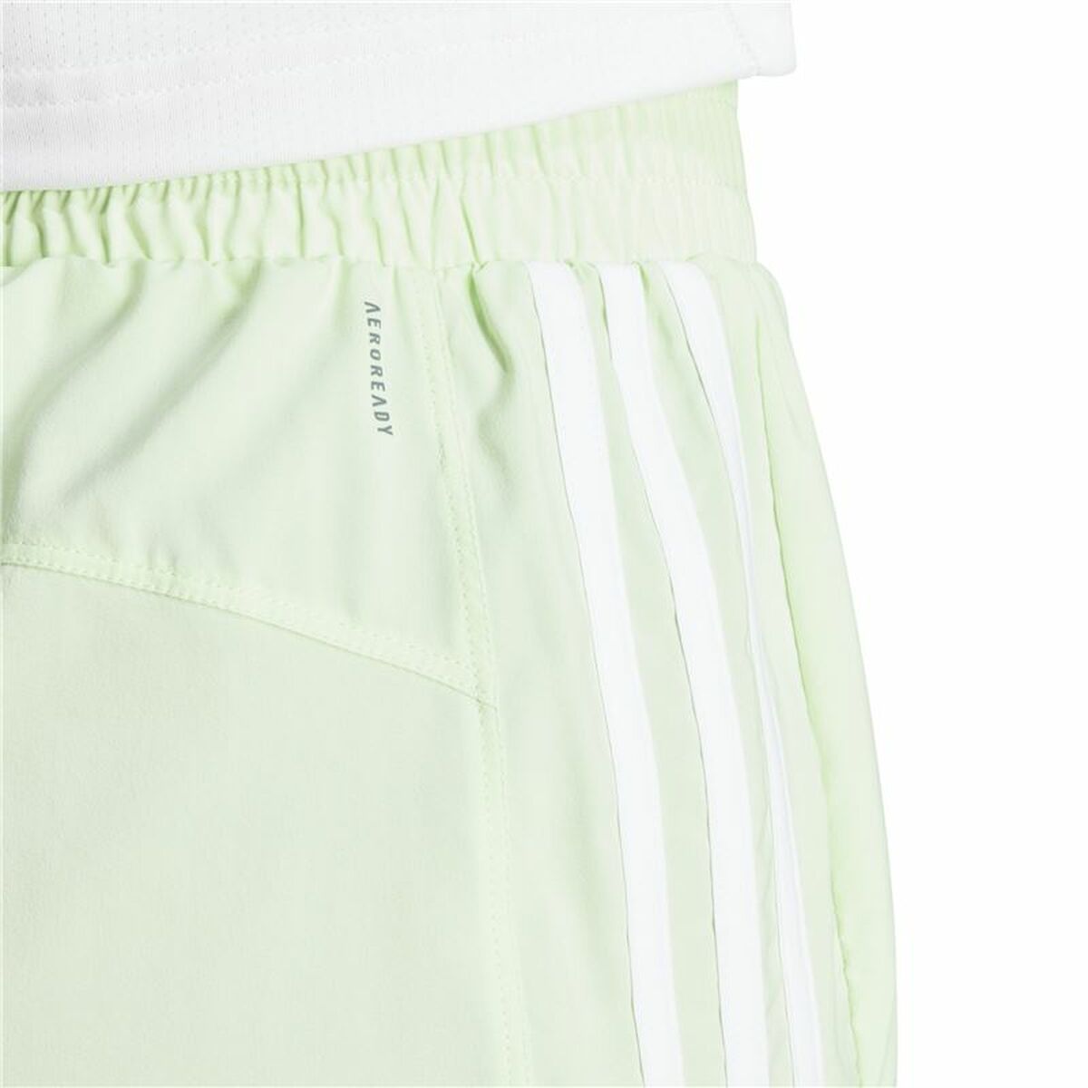 Pantalón Corto Deportivo Adidas Essentials Pacer Woven High Verde Verde Claro