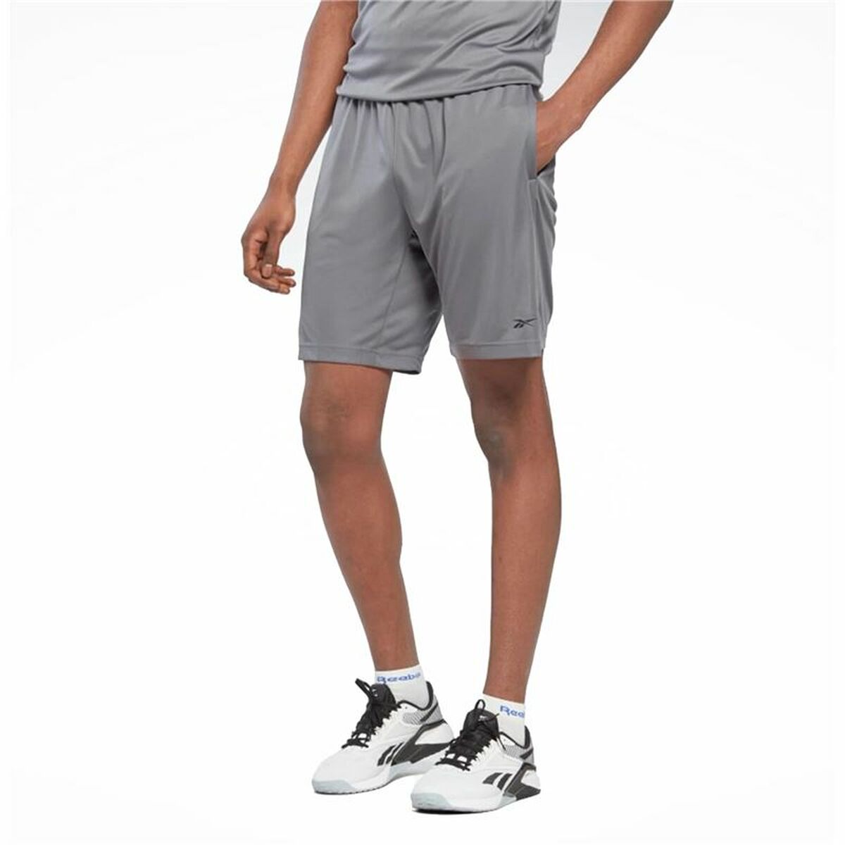 Pantalón Corto Deportivo Reebok Comm Gris