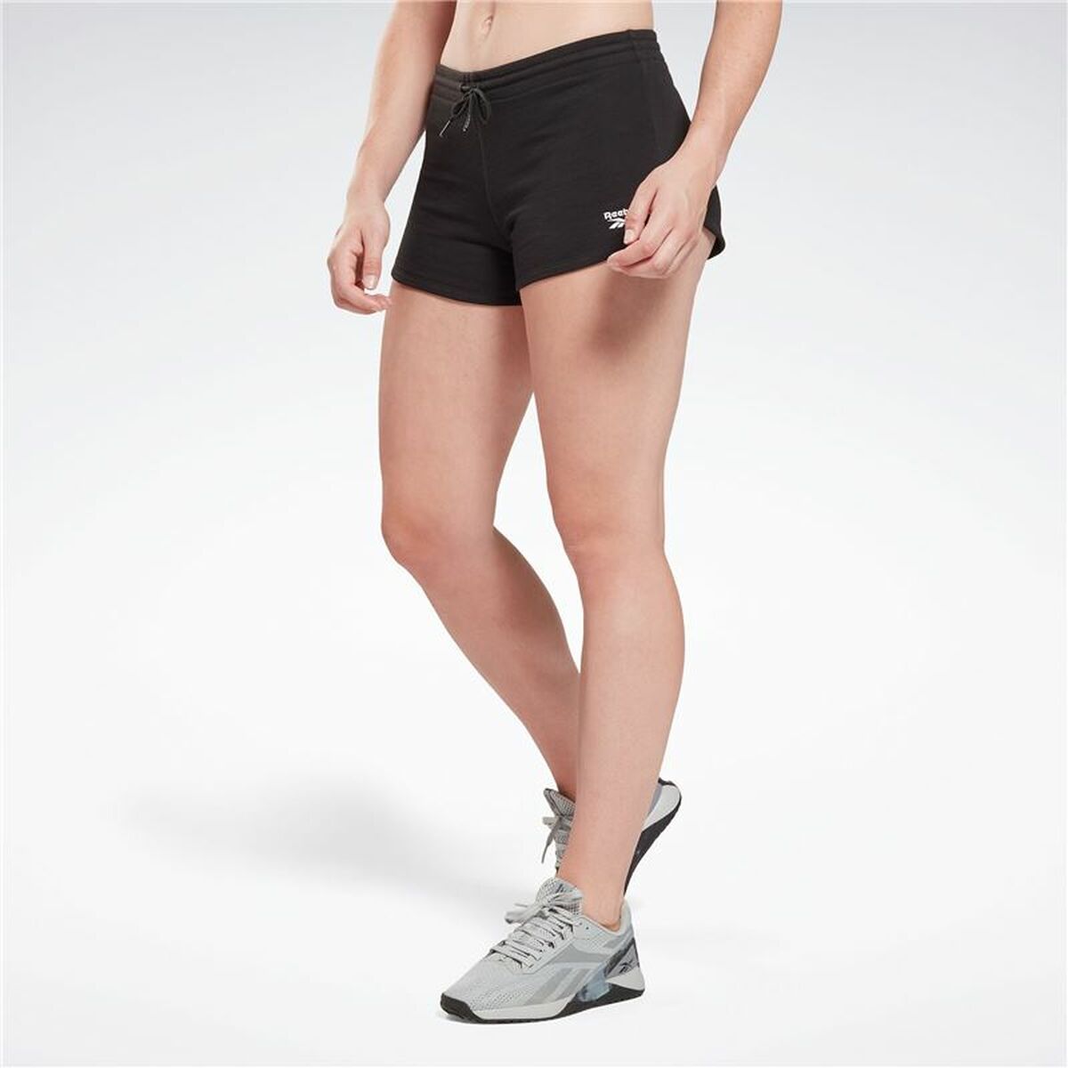 Pantalón Corto Deportivo Reebok Identity French Terry Short Negro