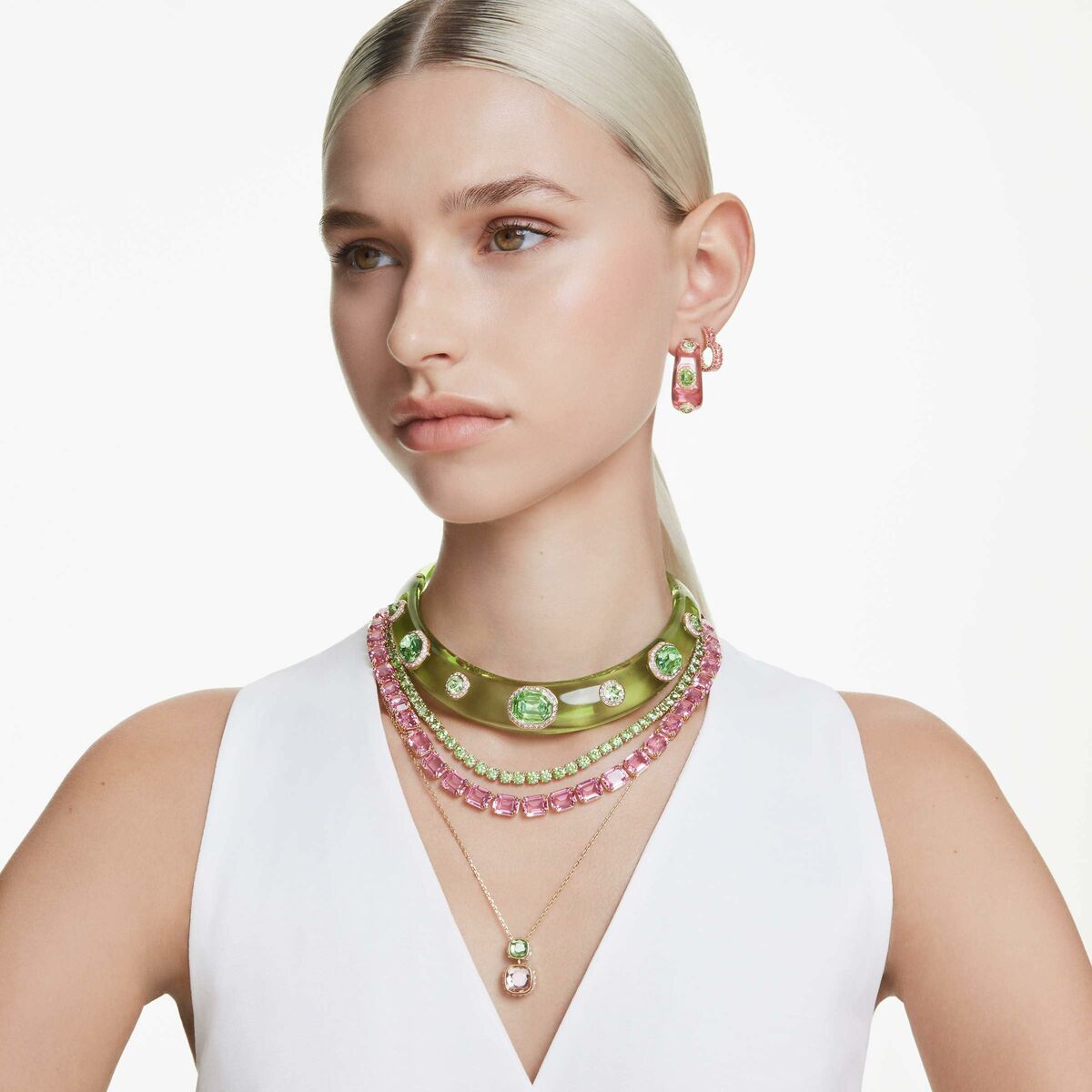 Pendientes Mujer Swarovski 5706340 Rosa