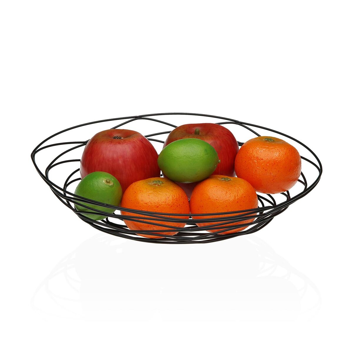 Frutero Versa Negro Metal Acero 23 X 7 X 31 CM