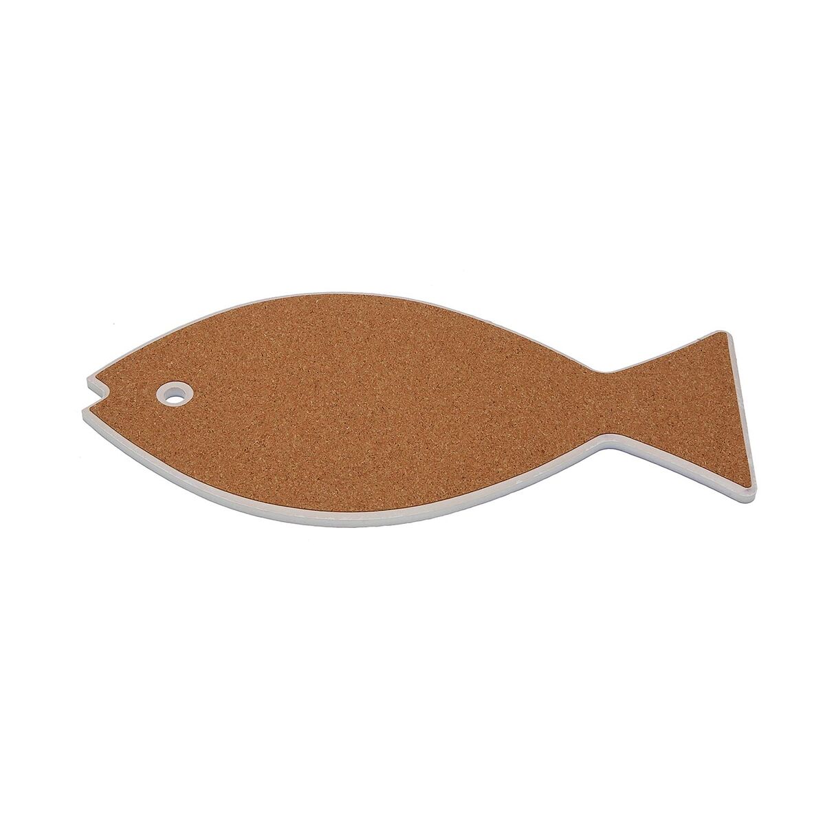 Salvamantel Versa Verde Corcho Cerámica Pez 14 x 0,7 x 20 cm