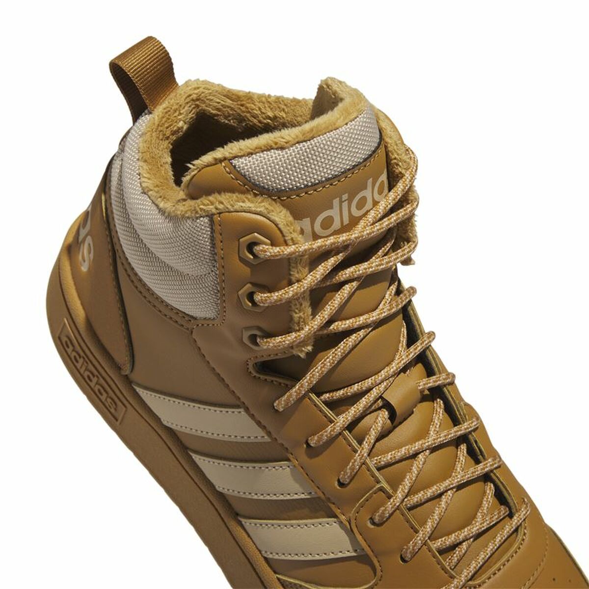Zapatillas Casual Hombre Adidas Hoops 3.0 Mid Wtr Dorado