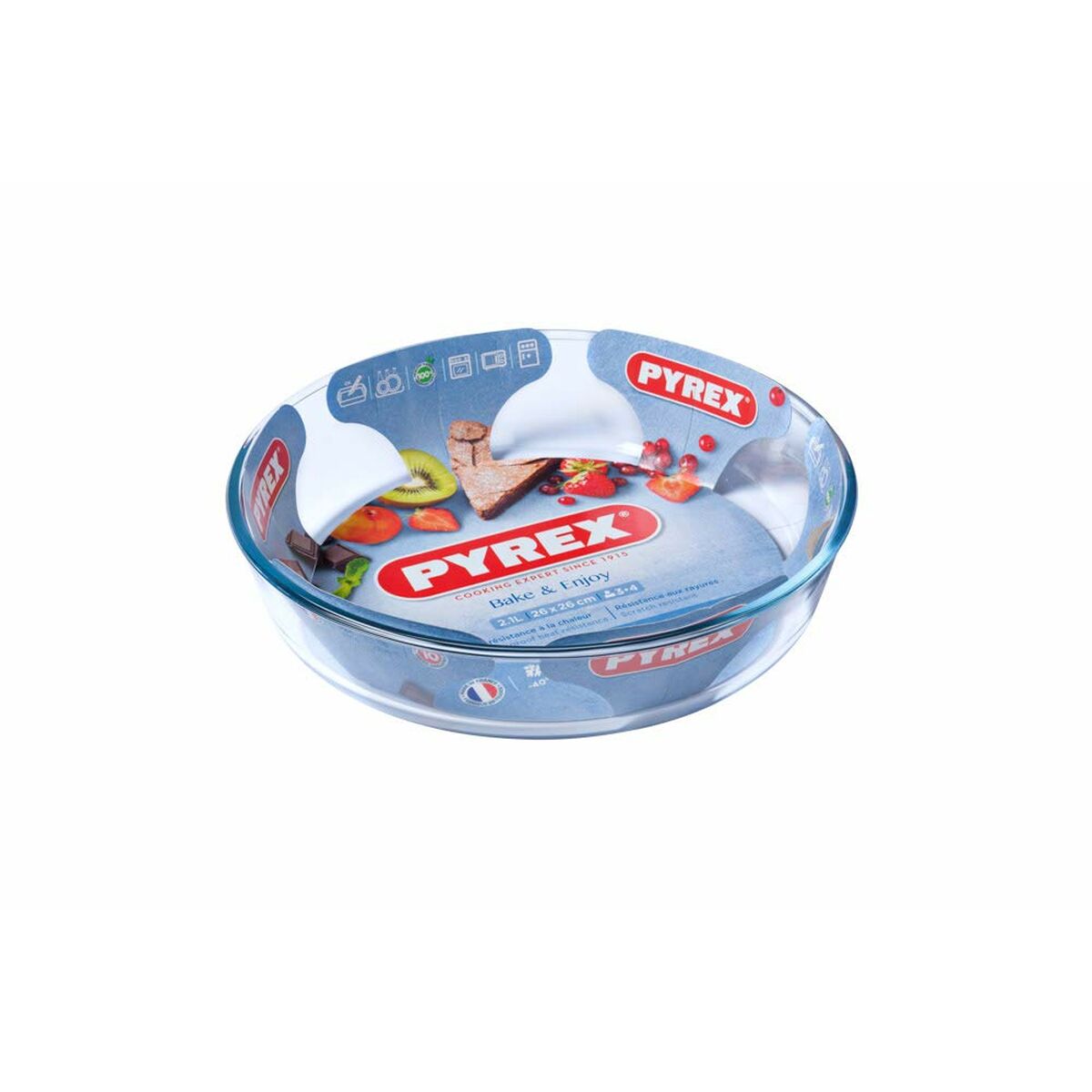 Molde para Tartas Pyrex Classic Vidrio Ø 26 cm Transparente