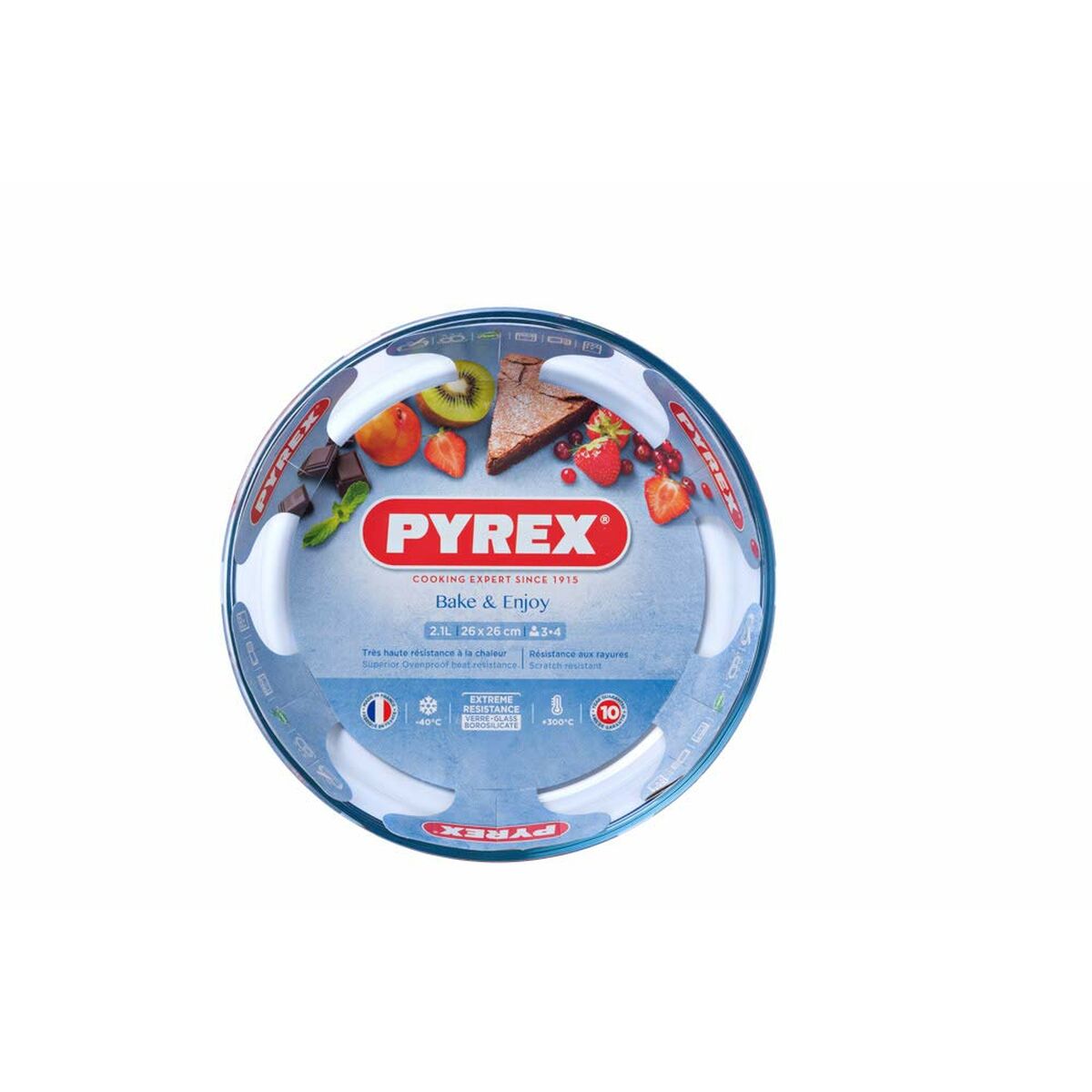 Molde para Tartas Pyrex Classic Vidrio Ø 26 cm Transparente