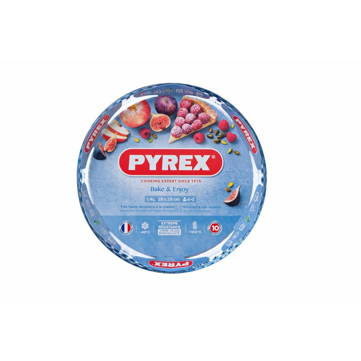 Molde para Tartas Pyrex Classic Vidrio Ø 26 cm Transparente