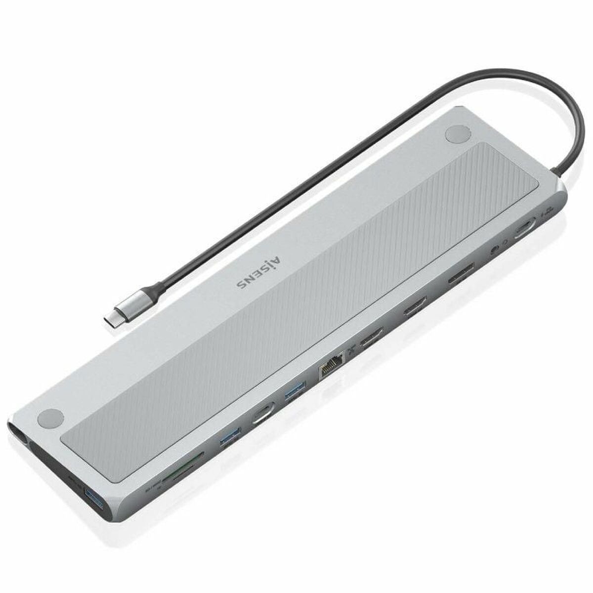 Hub USB Aisens ASUC-12P020-GR Gris 100 W 50 W