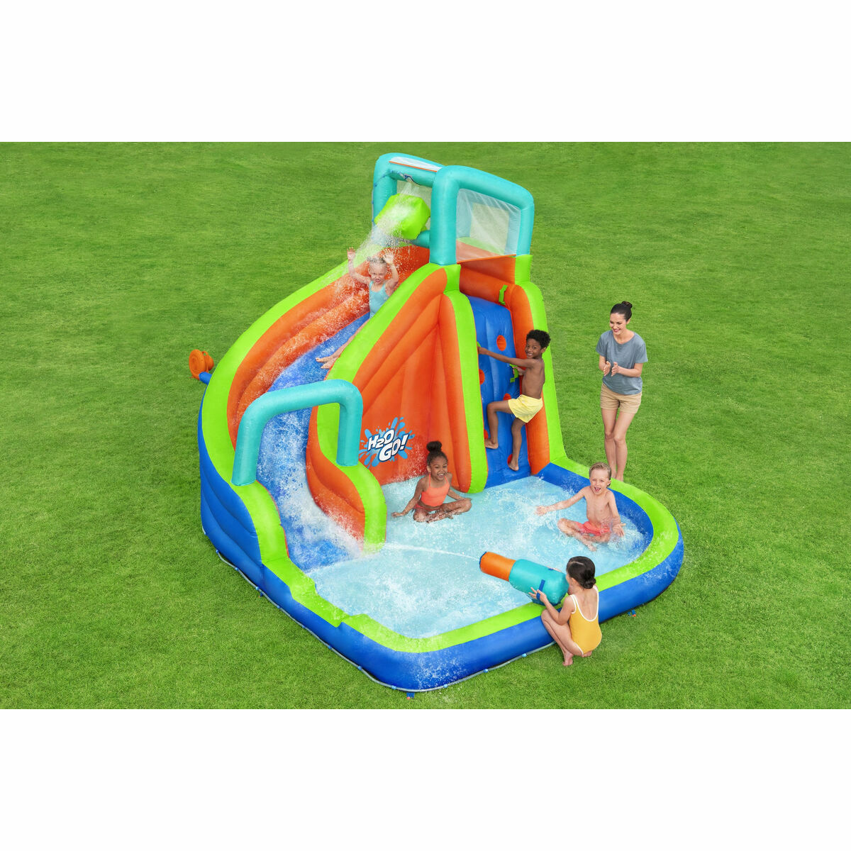 Bestway Piscina Parque Aquatico Hinchable 365x320x240 cm + 5 Años Jardin 53408