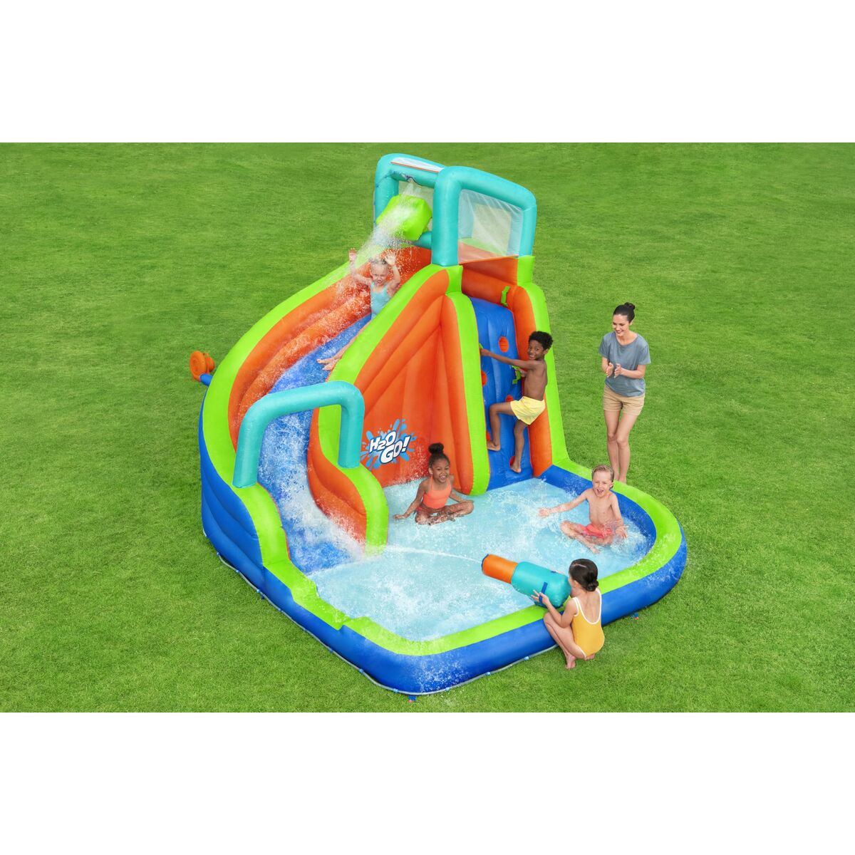 Bestway Piscina Parque Aquatico Hinchable 365x320x240 cm + 5 Años Jardin 53408