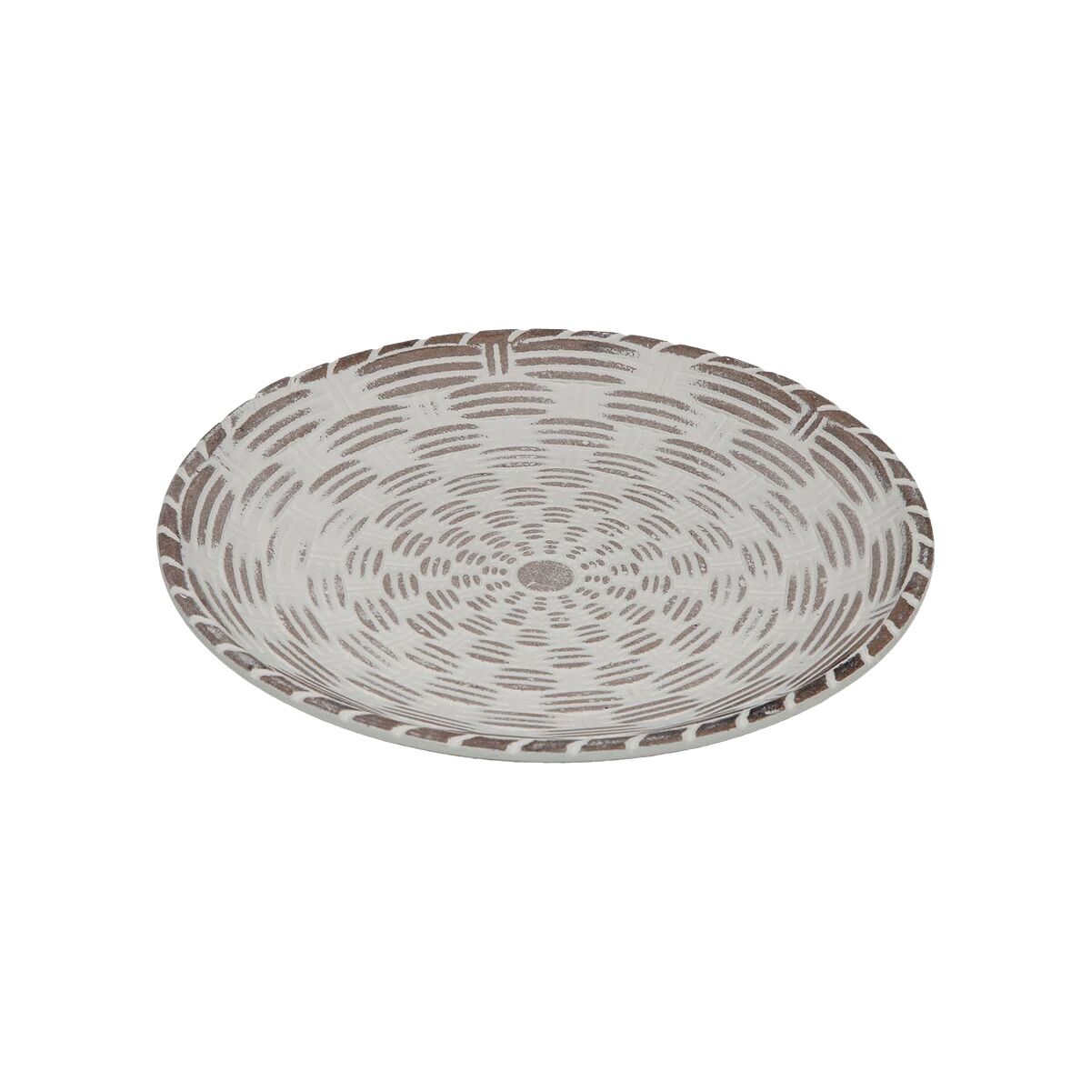 Vaciabolsillos Versa Blanco Madera MDF 20 x 2,5 x 20 cm