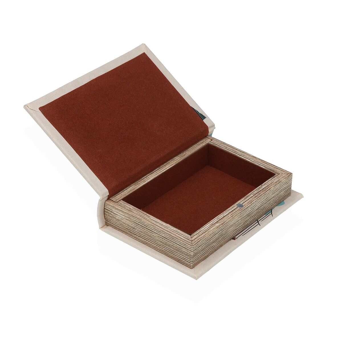 Caja Decorativa Versa San Francisco Lienzo Madera MDF