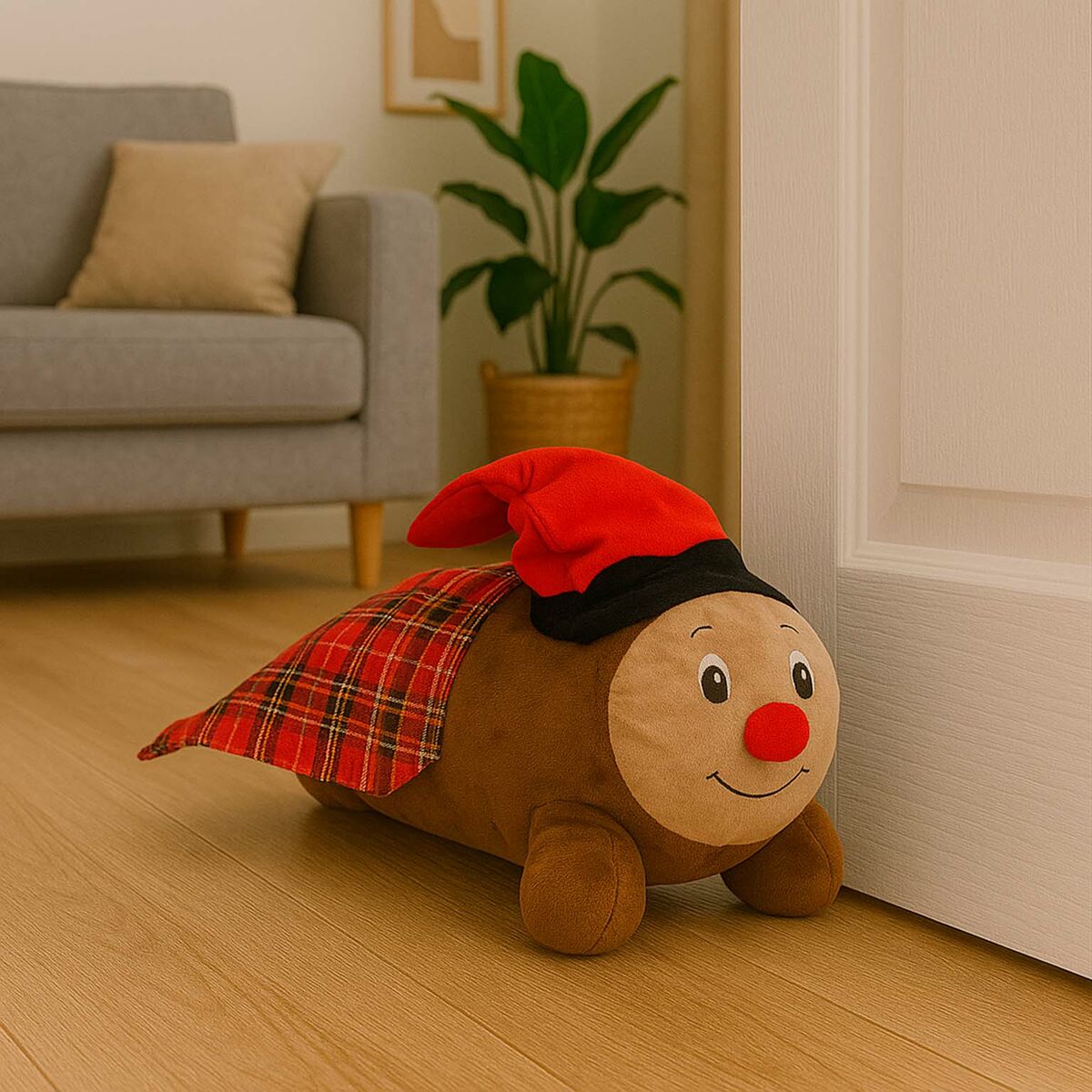 Sujetador de puerta Versa  CAGA TIO Textil 18 X 20 X 40 CM