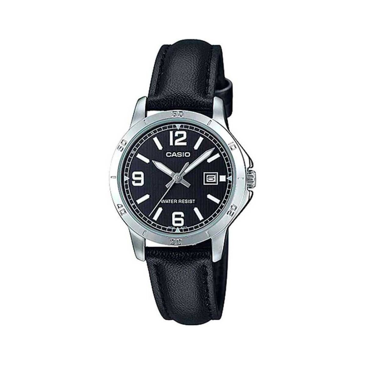 Reloj Mujer Casio LADY DATE, LEATHER - BLACK (Ø 35 mm)