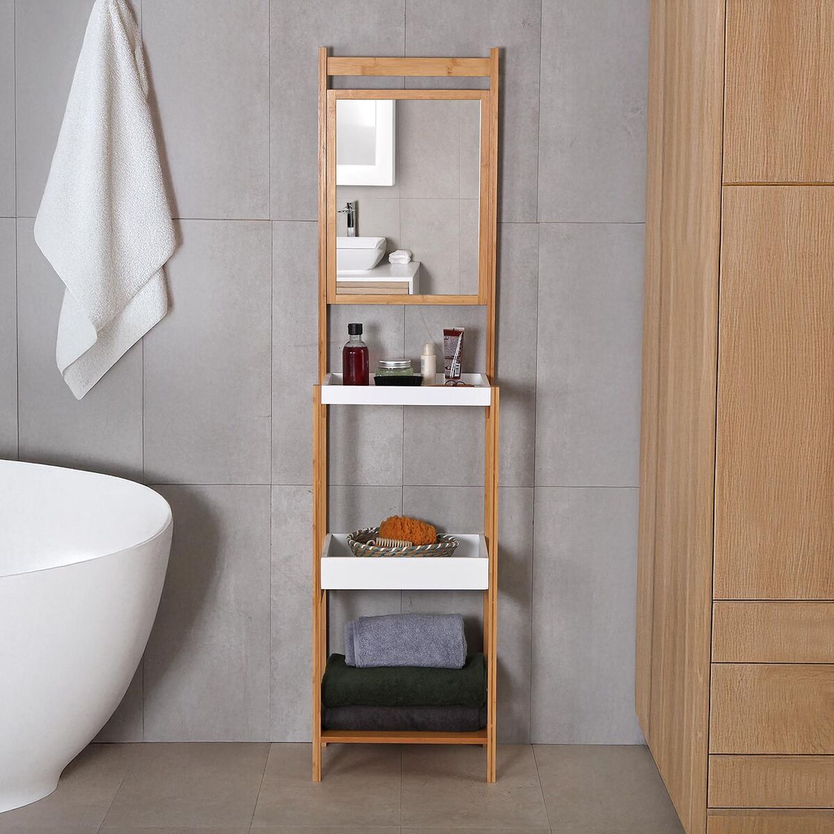 Estantería de Baño Versa 30 x 160 x 40 cm