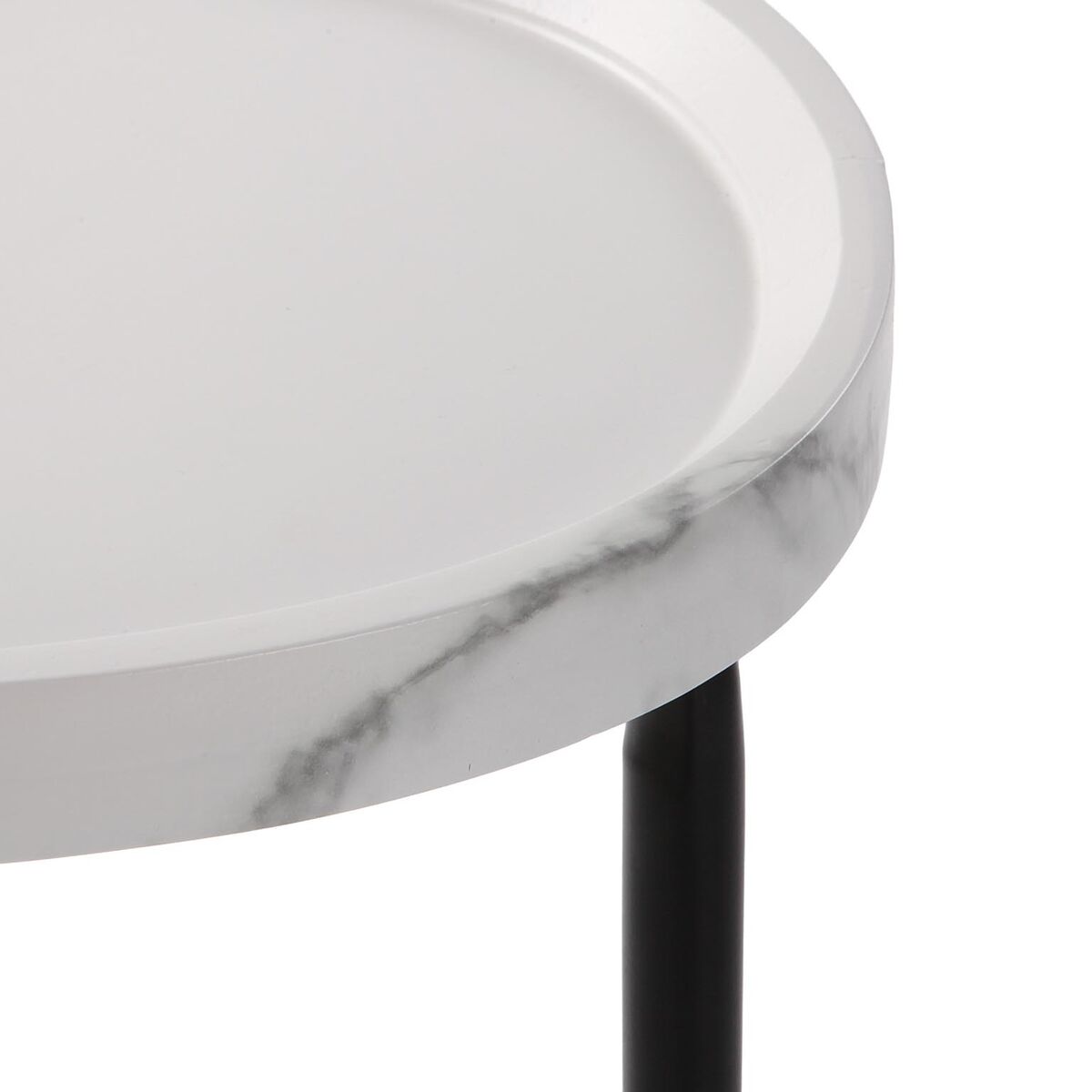 Mesa auxiliar Versa Nela Blanco 30 x 60 x 45 cm