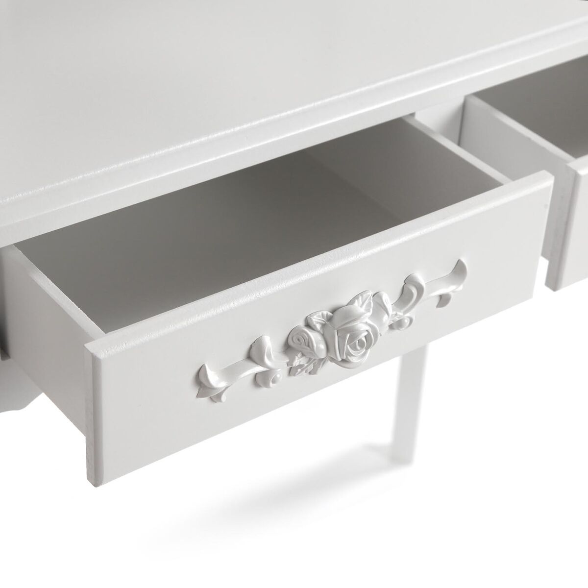 Tocador Versa Blanco Madera Cristal Madera MDF 40 x 146 x 75 cm