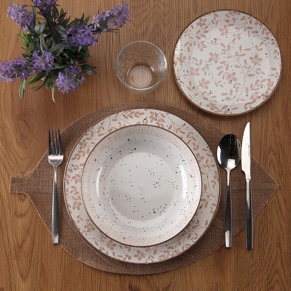 Vajilla Versa Beige Porcelana 18 Piezas