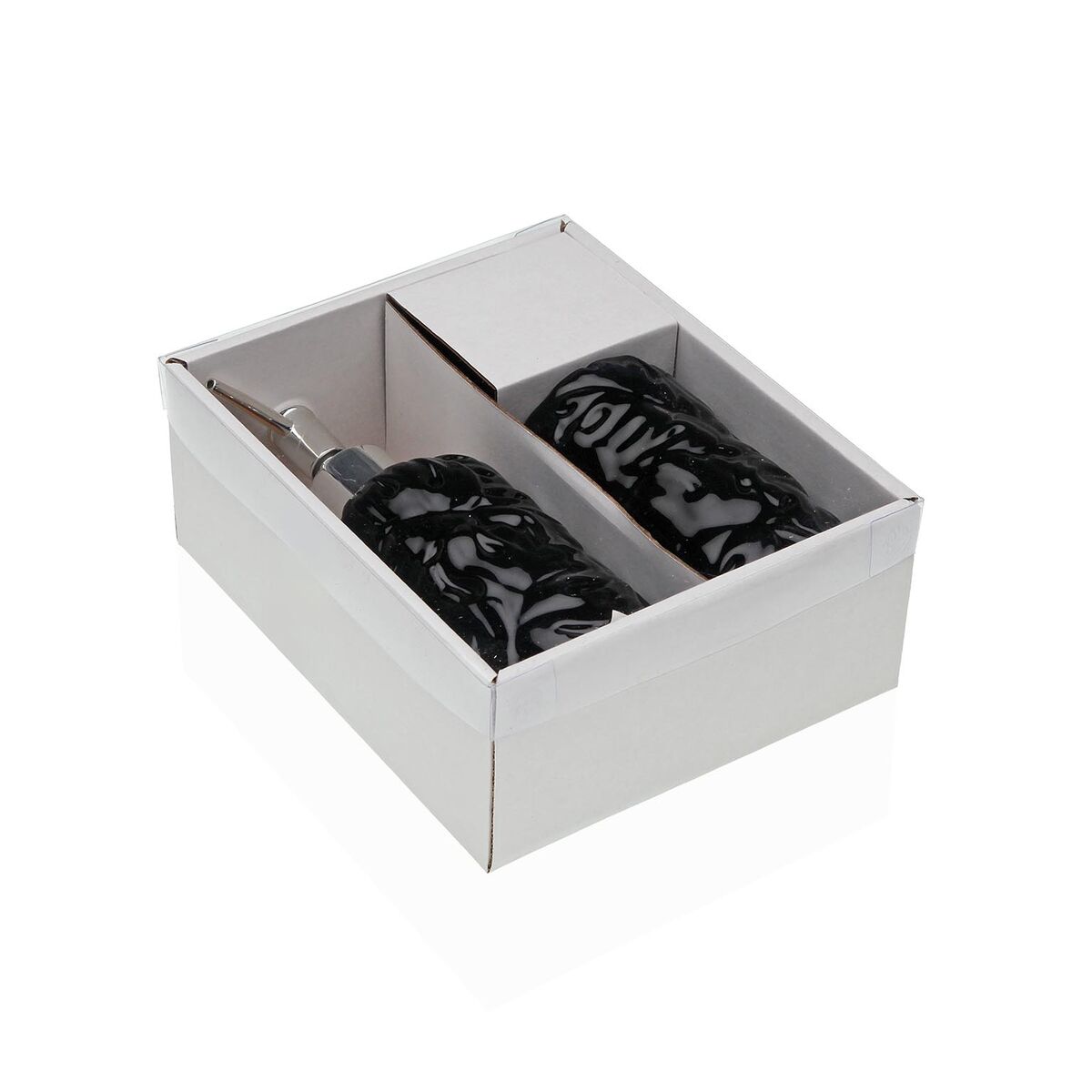 Set de Baño Versa Negro Dolomita 6,8 x 17 x 6,8 cm