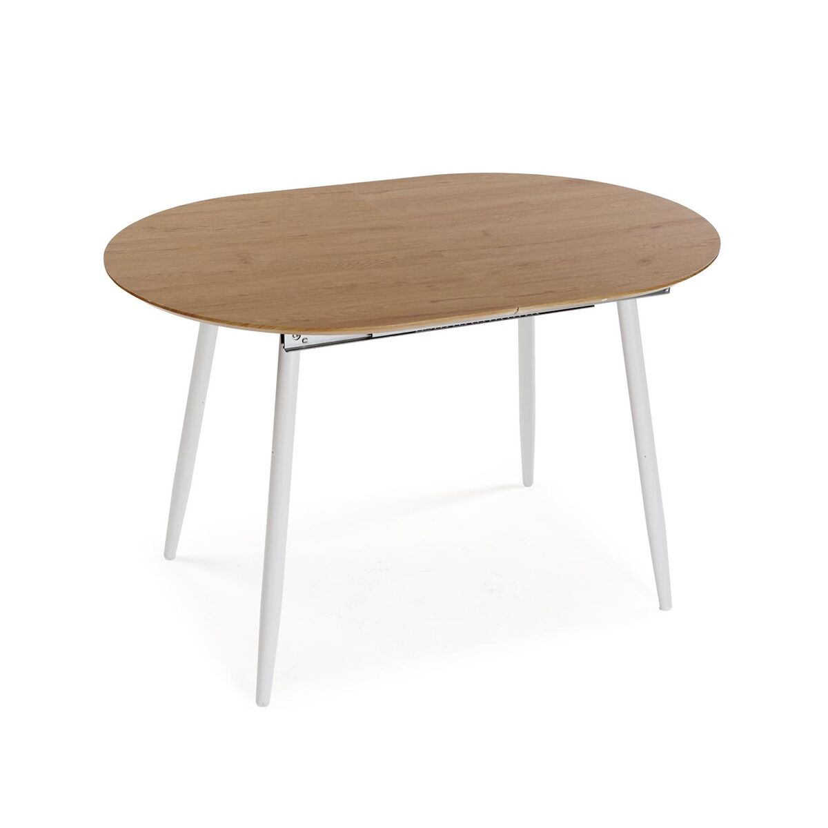 Mesa de Comedor Versa DOINYO  Blanco Metal Madera MDF 80 x 75 x 160 cm