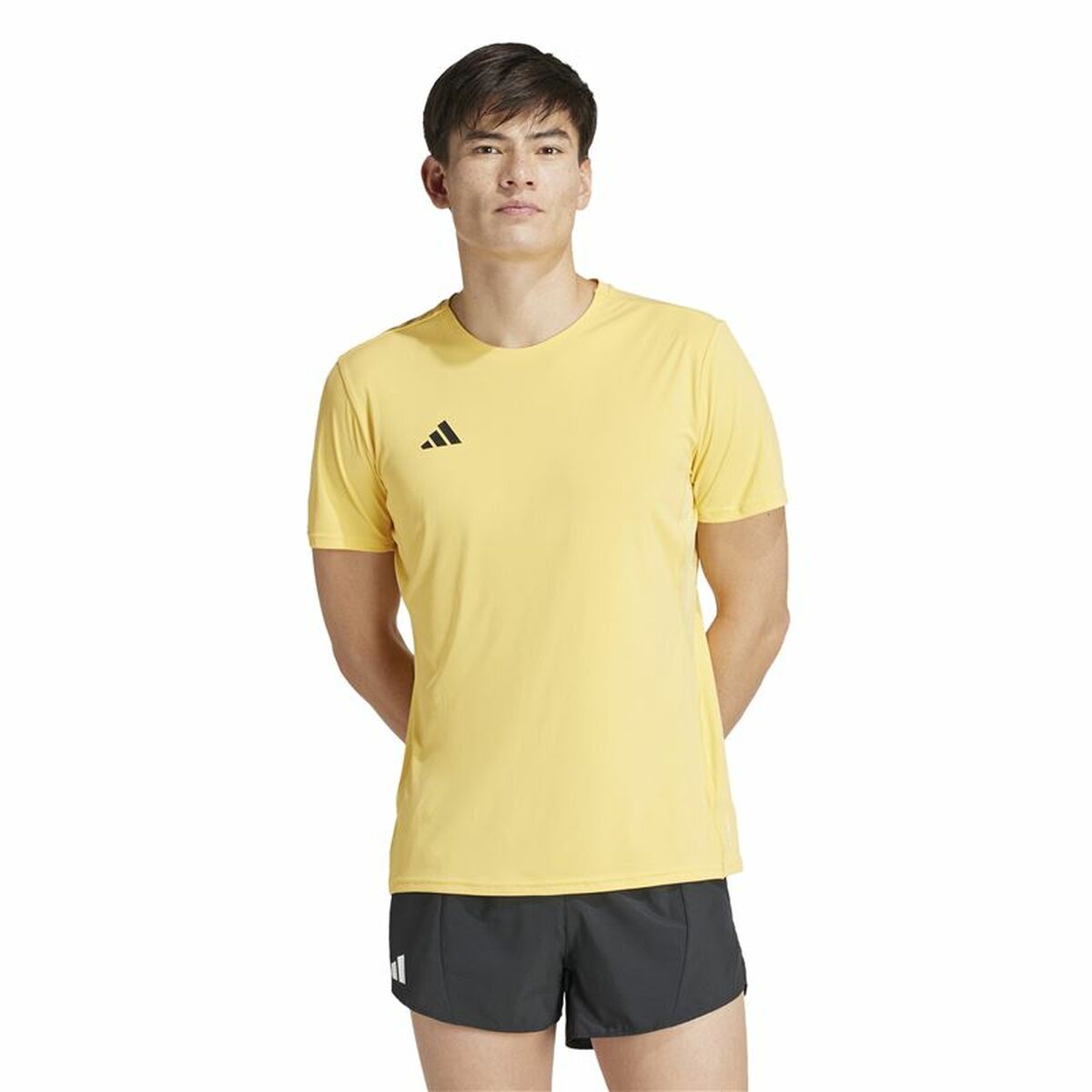 Camiseta de Manga Corta Hombre Adidas Adizero Essentials Amarillo