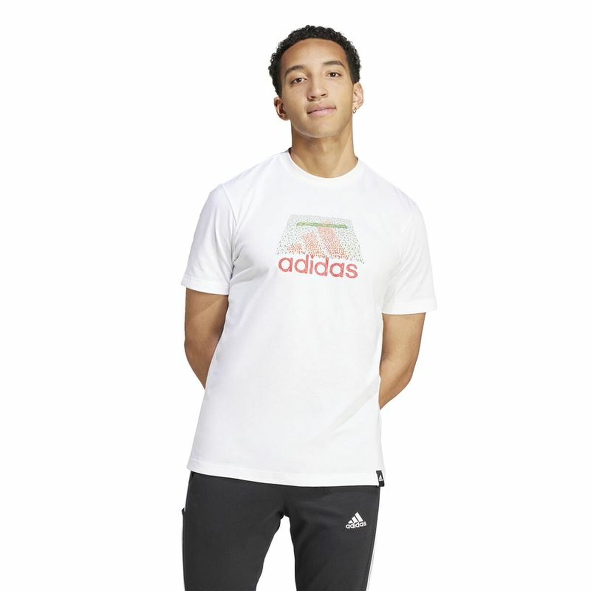 Camiseta de Manga Corta Hombre Adidas Codes Bos Graphic Blanco