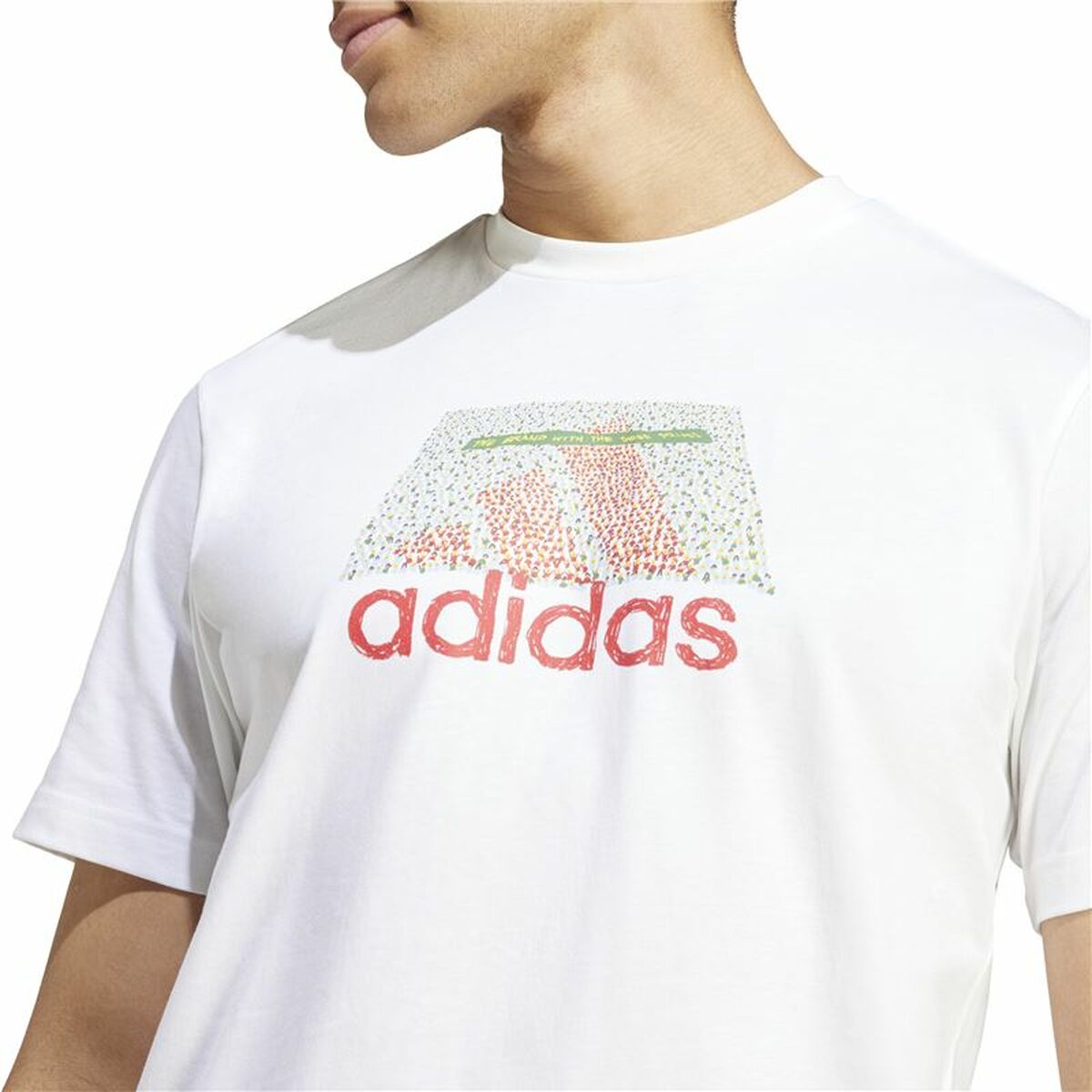 Camiseta de Manga Corta Hombre Adidas Codes Bos Graphic Blanco