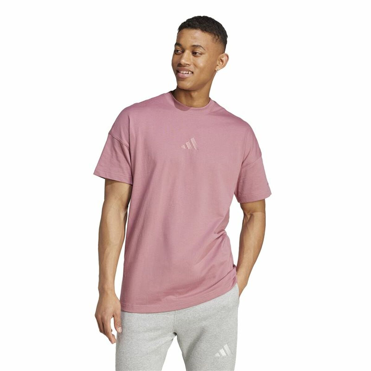 Camiseta de Manga Corta Hombre Adidas All Szn Rosa
