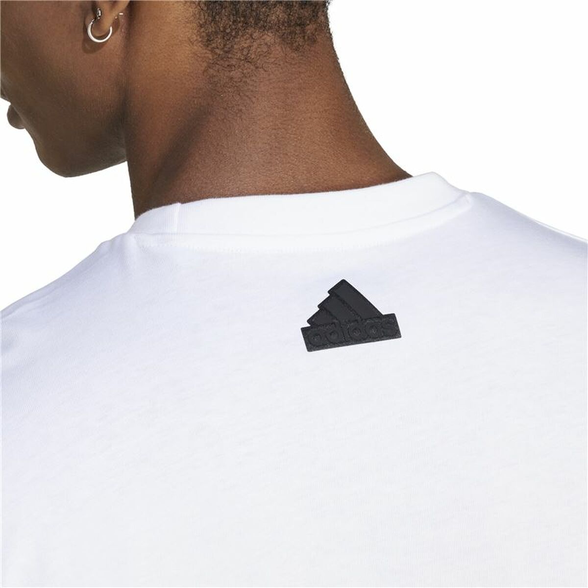 Camiseta de Manga Corta Hombre Adidas House Of Tiro Summer Linear Graphic Blanco