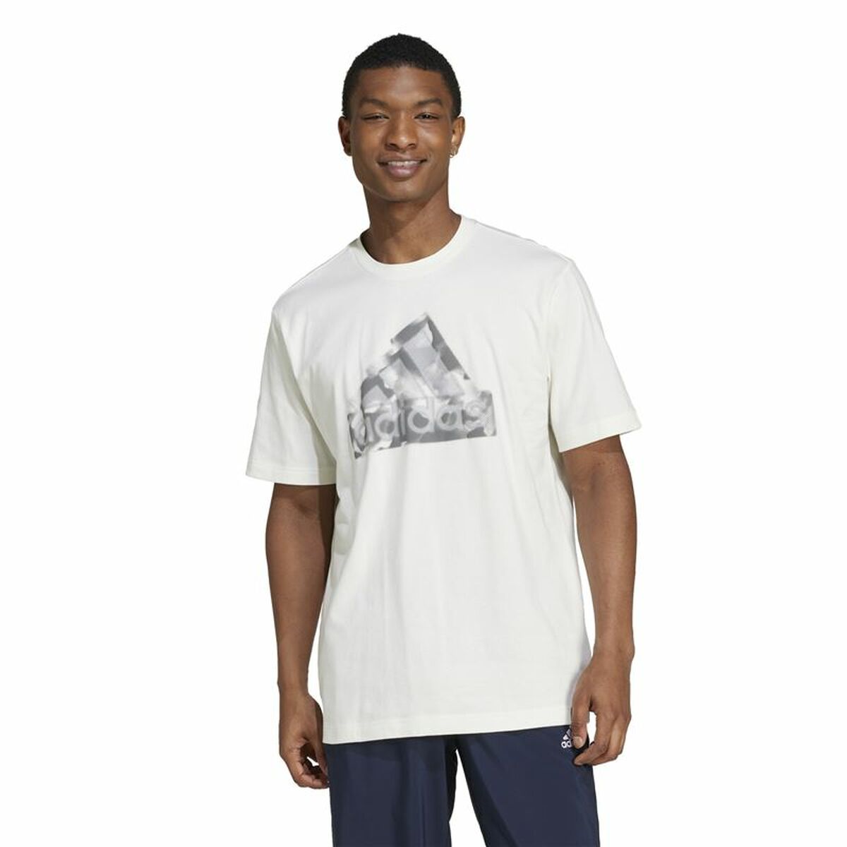 Camiseta de Manga Corta Hombre Adidas Future Icons Graphic Blanco
