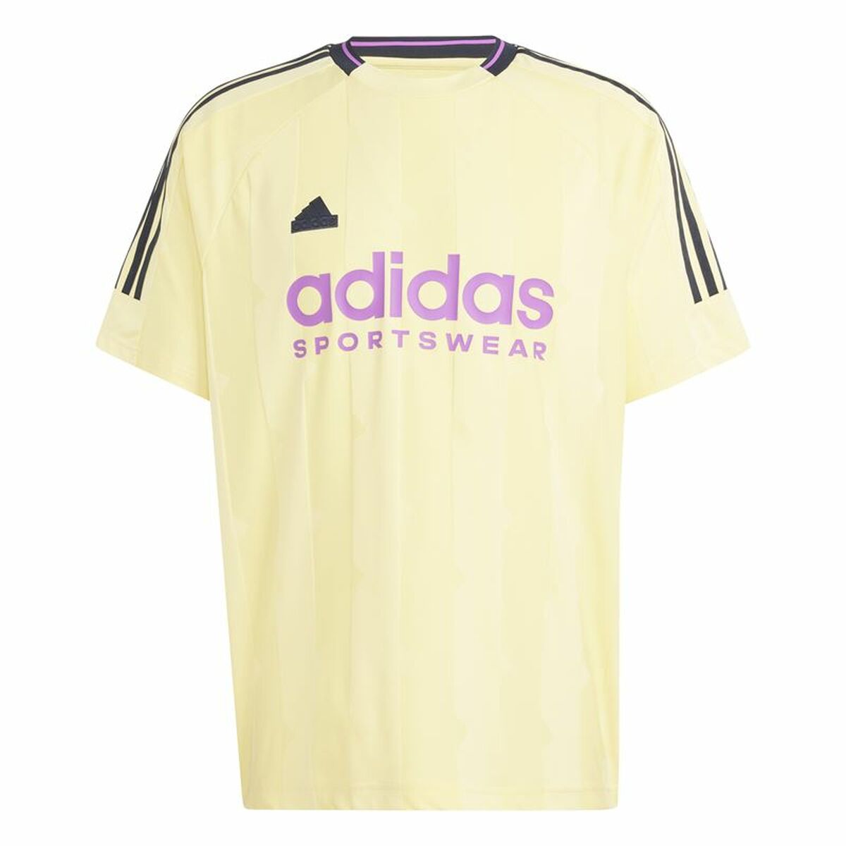 Camiseta de Manga Corta Hombre Adidas House Of Tiro Jacquard Amarillo