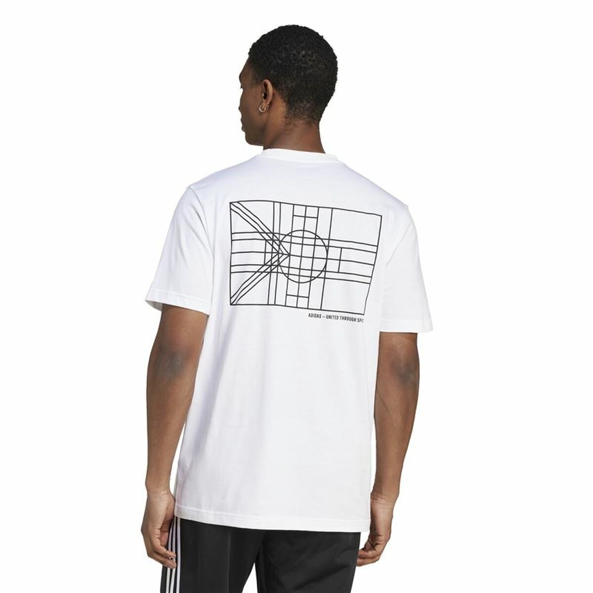 Camiseta de Manga Corta Hombre Adidas House Of Tiro Nations Graphic Blanco