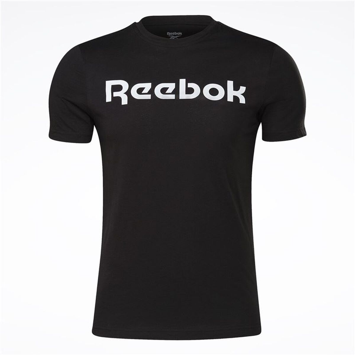 Camiseta de Manga Corta Hombre Reebok Graphic Series Linear Logo Negro