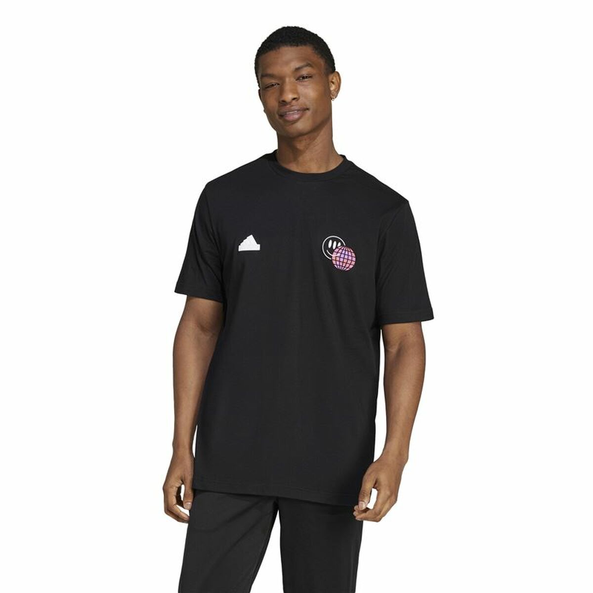 Camiseta de Manga Corta Hombre Adidas House Of Tiro Summer Graphic Negro