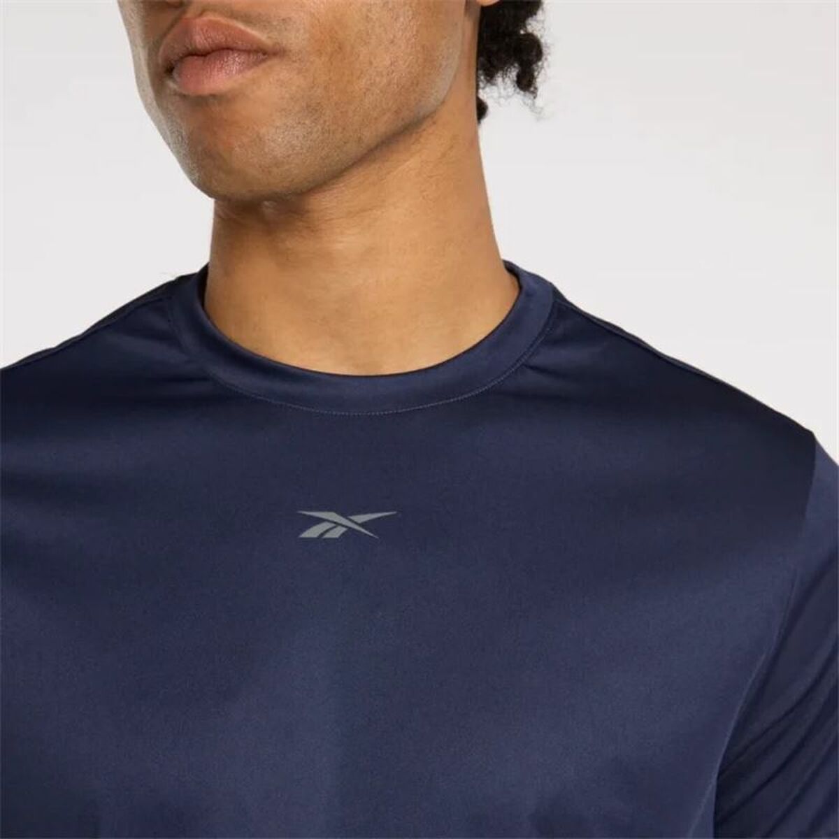 Camiseta de Manga Corta Hombre Reebok Id Train Ss Tech Azul marino