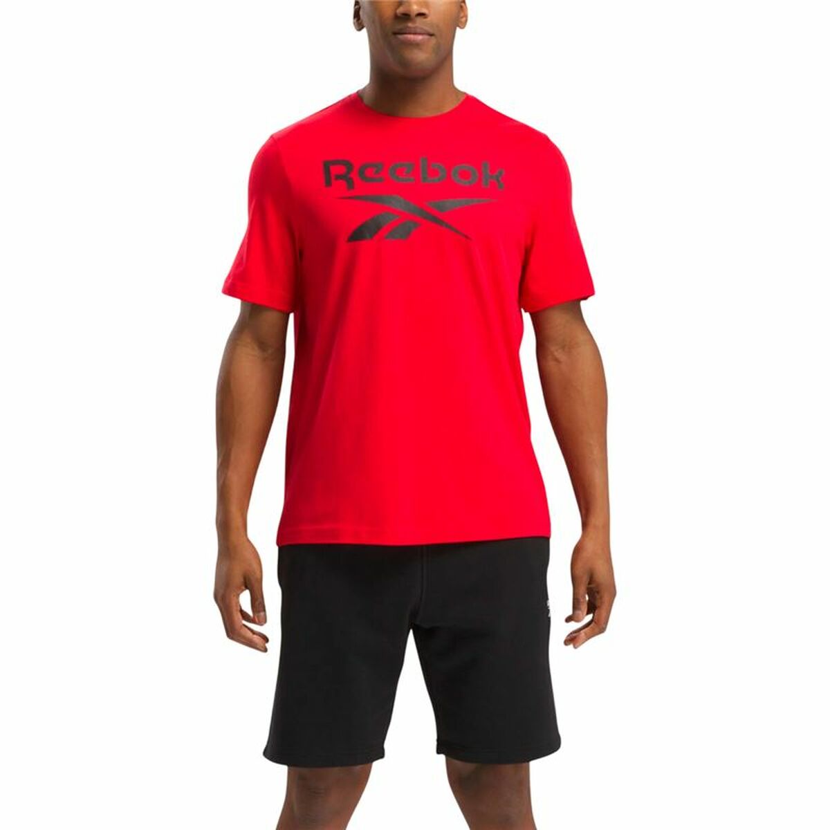 Camiseta de Manga Corta Hombre Reebok Reebok Identity Big Rojo