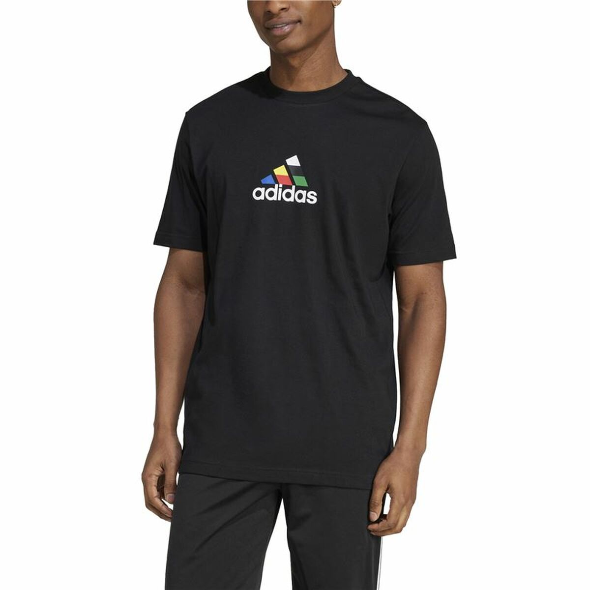 Camiseta de Manga Corta Hombre Adidas House Of Tiro Nations Graphic Negro