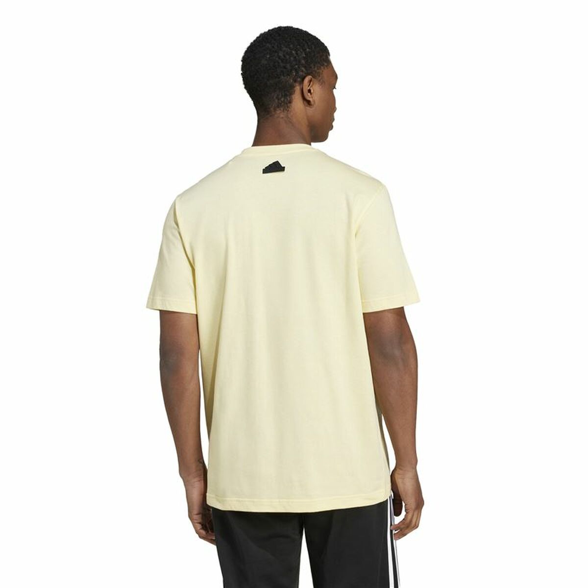 Camiseta de Manga Corta Hombre Adidas House Of Tiro Summer Linear Graphic Amarillo
