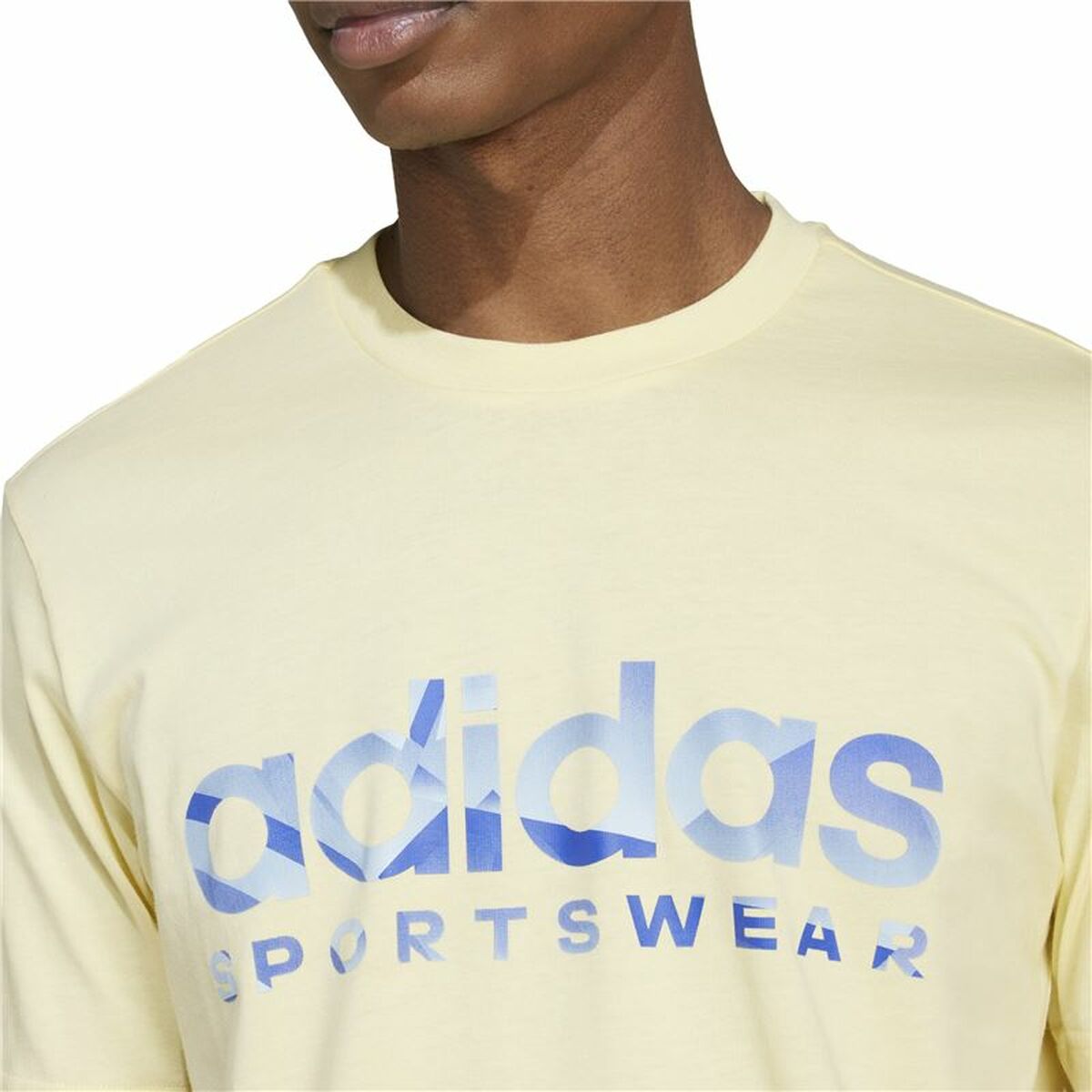 Camiseta de Manga Corta Hombre Adidas House Of Tiro Summer Linear Graphic Amarillo