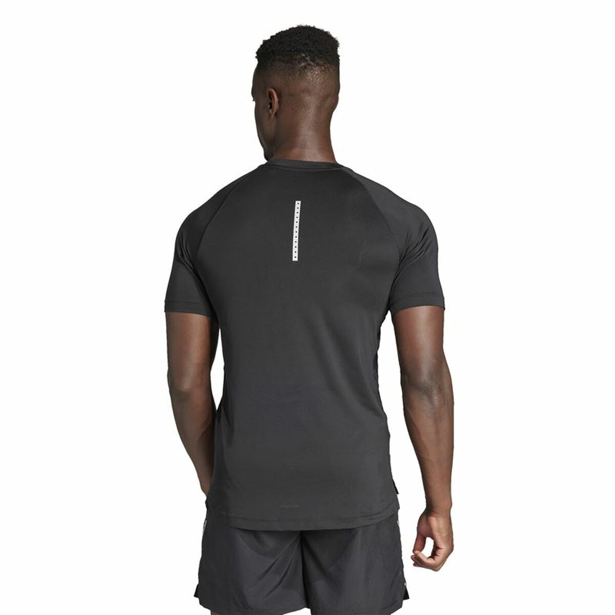Camiseta de Manga Corta Hombre Adidas Essentials Gym+ Negro