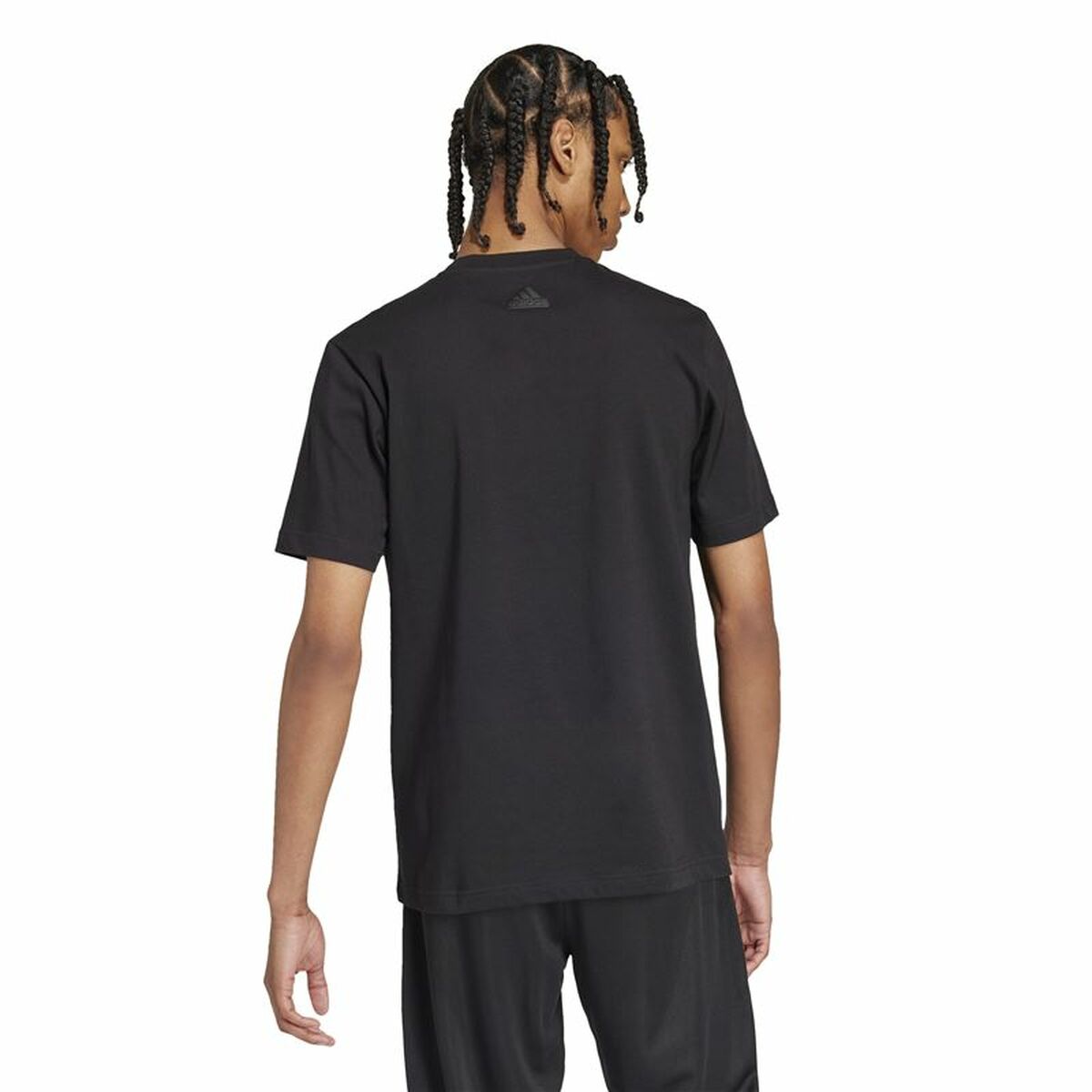 Camiseta de Manga Corta Hombre Adidas House Of Tiro Metallic Graphic Negro