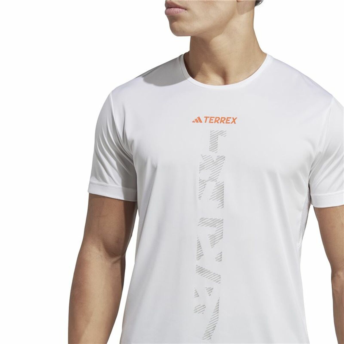 Camiseta de Manga Corta Hombre Adidas Agr Shirt Blanco