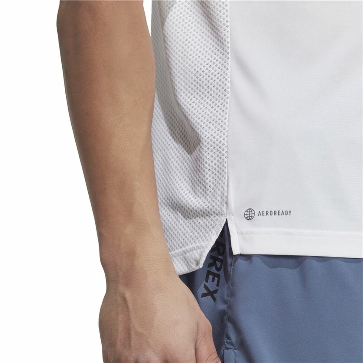 Camiseta de Manga Corta Hombre Adidas Agr Shirt Blanco