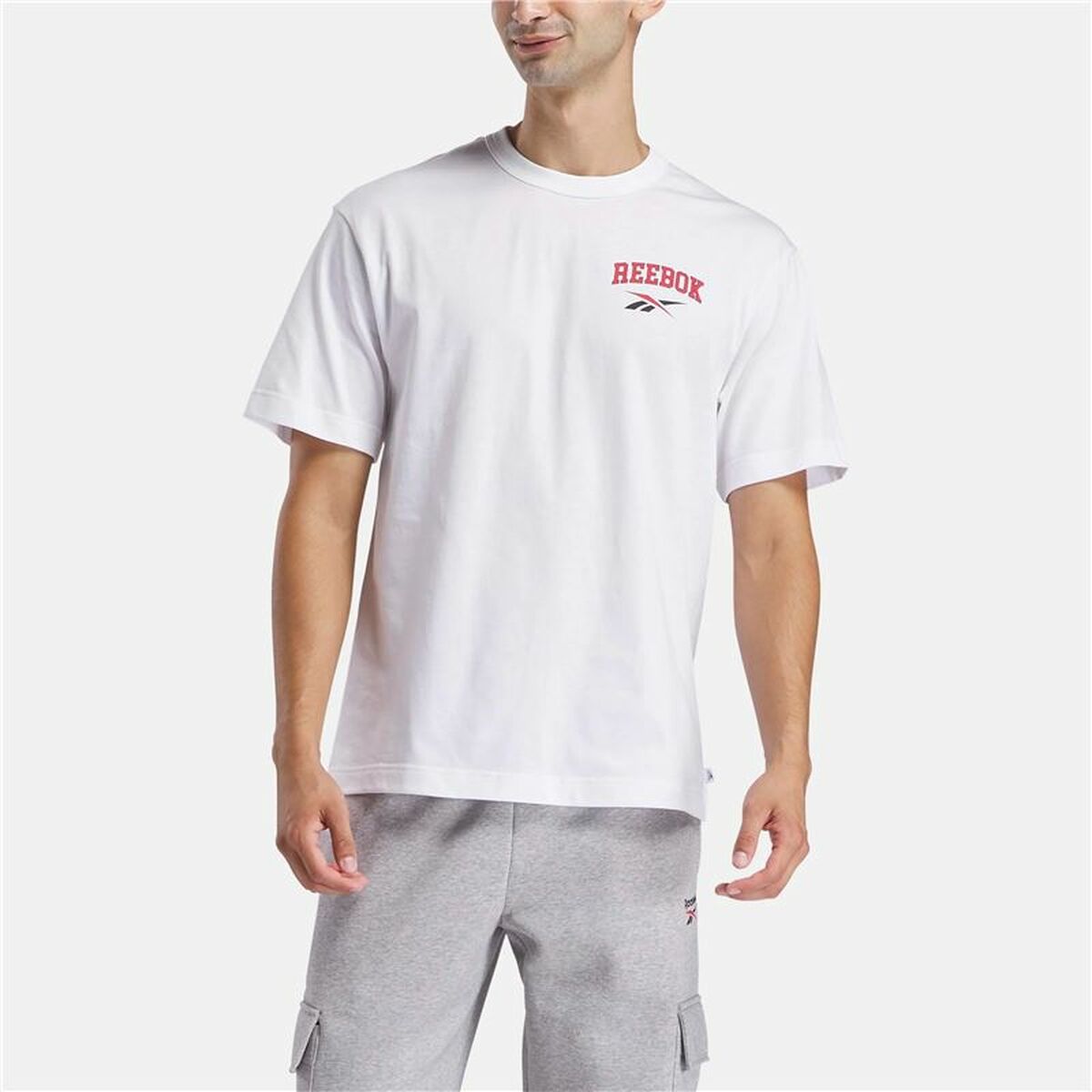 Camiseta de Manga Corta Hombre Reebok Gs Hs Guaranteed Tee Blanco