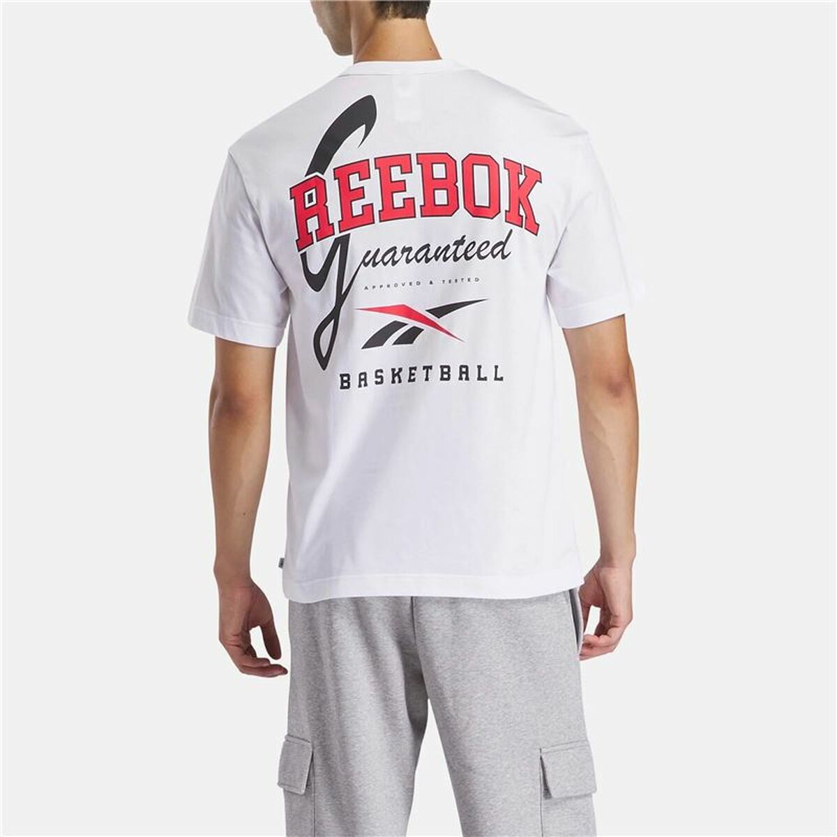 Camiseta de Manga Corta Hombre Reebok Gs Hs Guaranteed Tee Blanco