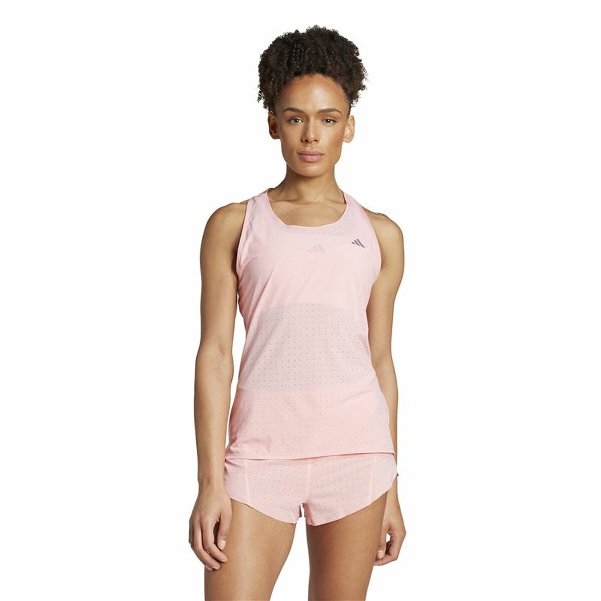 Camiseta de Manga Corta Hombre Adidas Adizero Rosa