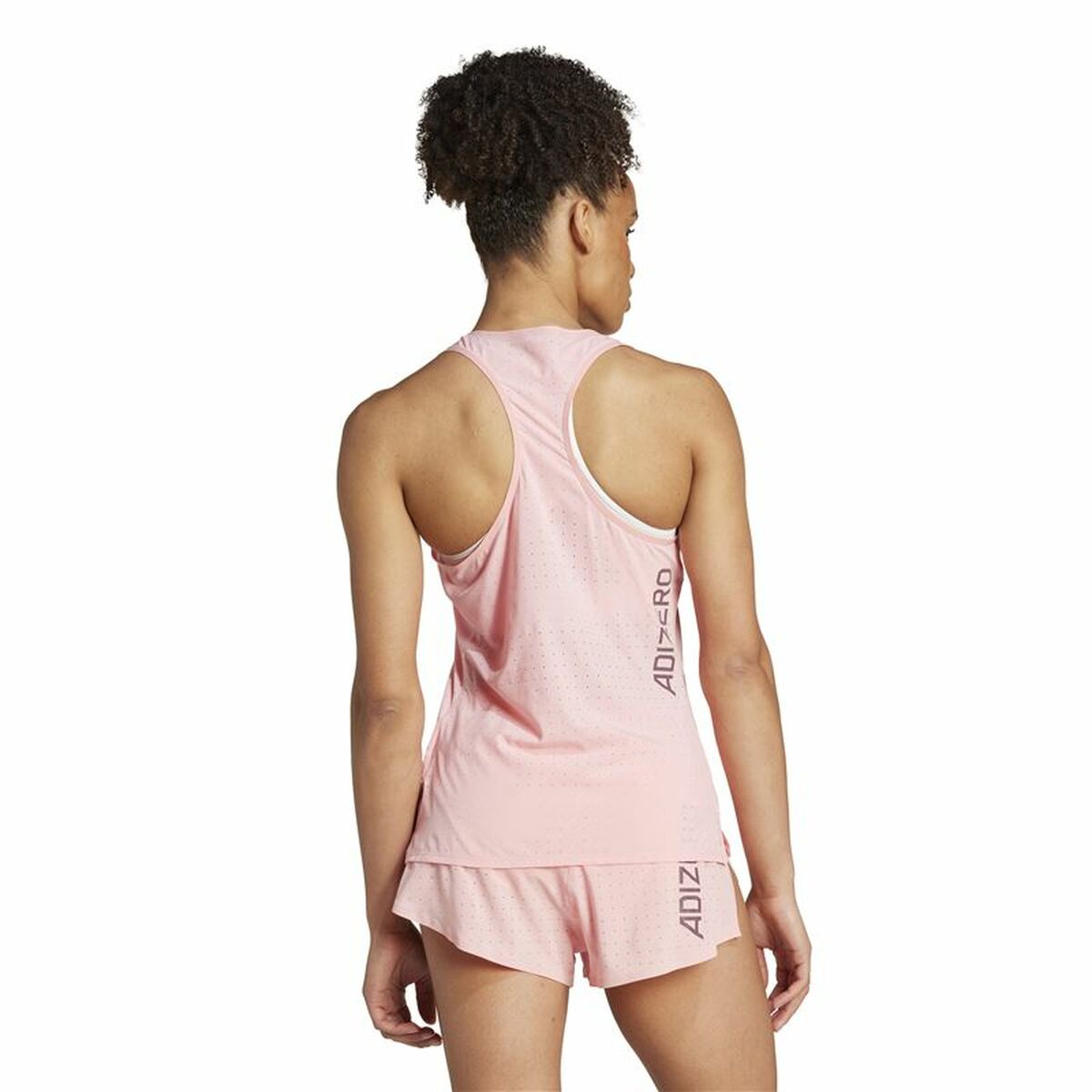 Camiseta de Manga Corta Hombre Adidas Adizero Rosa